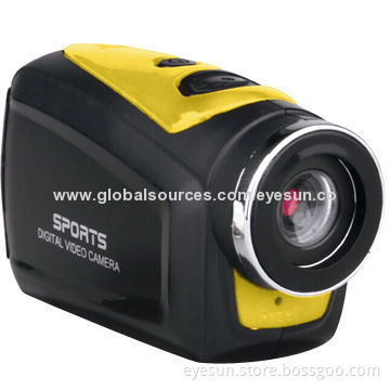 Helmet Action Camera with 1,280*720P, 30fps, 30M Waterproof and 1.5-inch Display